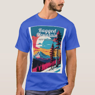 Camiseta Esquí de montaña alargado nuevo hampshire usa 1