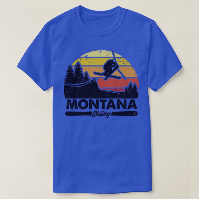 Camiseta Esquí de montaña de Montana (Diseño del anverso)