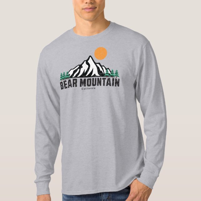 Camiseta Esquí de montaña Retro Bear (Anverso)
