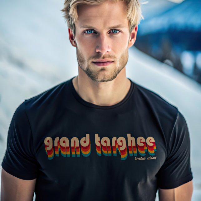 Camiseta Esquí de montaña Retro Grand Targhee (Subido por el creador)