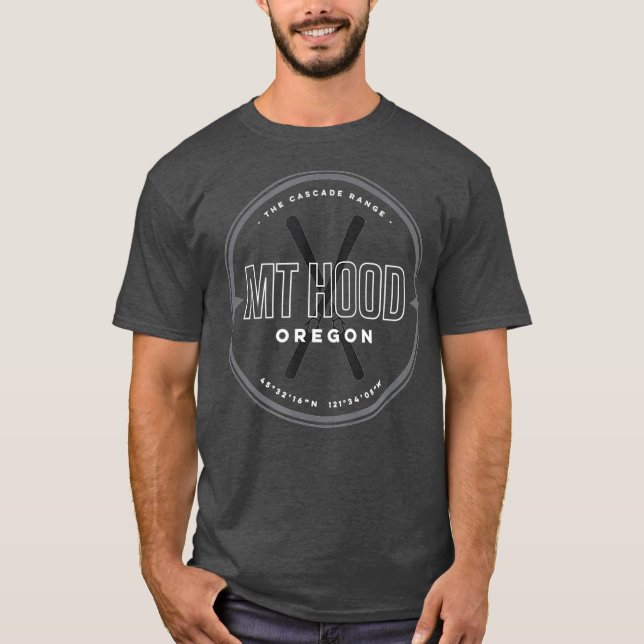 Camiseta Esquí de Mount Hood Oregon (Anverso)
