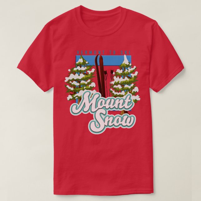 Camiseta Esquí de Mount Snow Vermont (Diseño del anverso)
