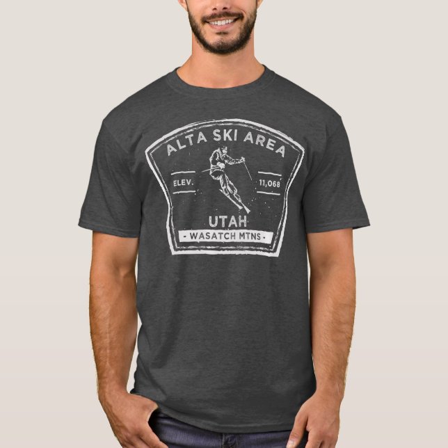 Camiseta Esquí de nieve Alta Utah (Anverso)
