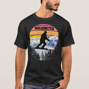 Camiseta Esquí de nieve Dolomitas Campos de esquí Italia