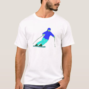 Camiseta Esquí de nieve esquiadora