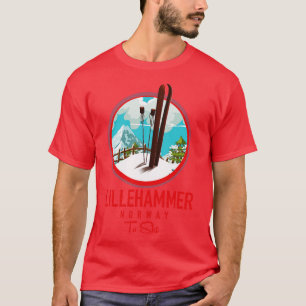 Camiseta Esquí de Noruega Lillehammer