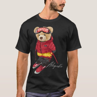Camiseta Esquí De Oso Adorable Cute - Esquí Adograble
