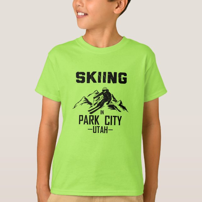 Camiseta Esquí de Park City Utah (Anverso)