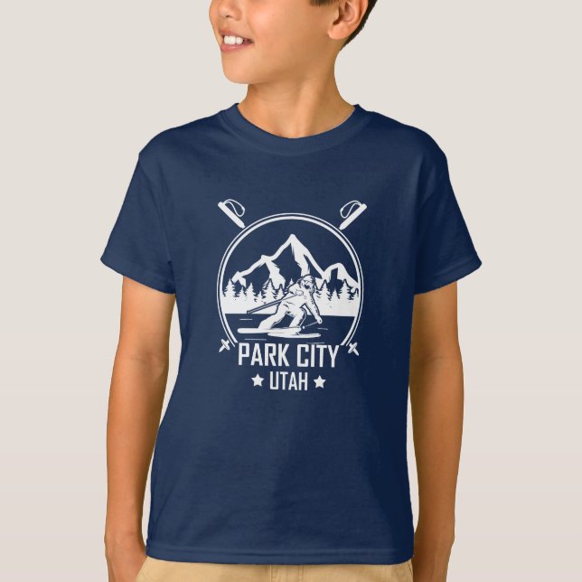 Camiseta Esquí de Park City Utah (Anverso)