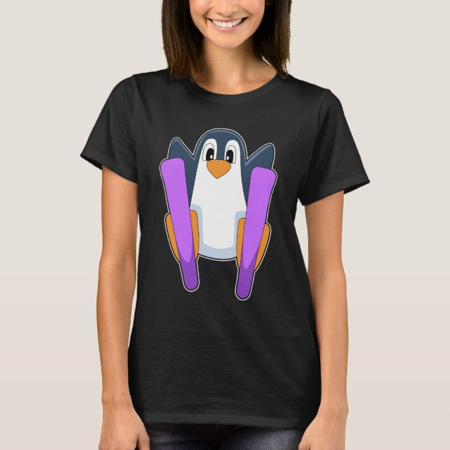 Camiseta Esquí de Pingüino (Anverso)