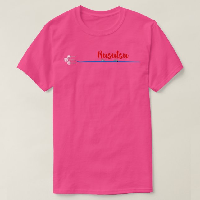 Camiseta Esquí de Rusutsu Japón (Diseño del anverso)