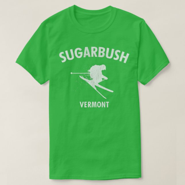 Camiseta Esquí de Sugarbush en Vermont (Diseño del anverso)