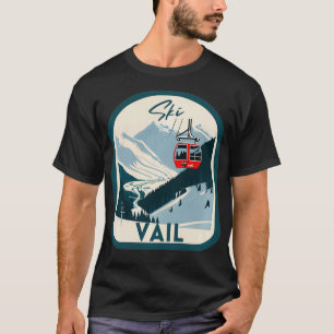 Camiseta Esquí de vela retro estilo vintage