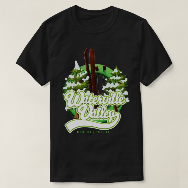 Camiseta Esquí de Waterville Valley New Hampshire (Diseño del anverso)