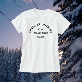Camiseta Esquí De Winter Black Après Conmigo En 40 Escudos 