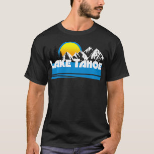 Camiseta Esquí del Lago Tahoe Retro 80 en California Nevada
