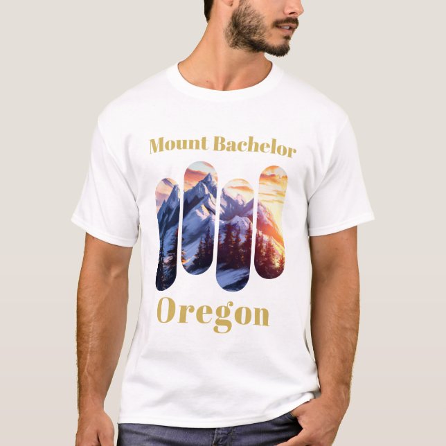 Camiseta Esquí del monte Bachelor - Oregón (Anverso)