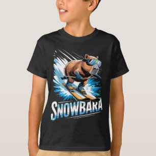 Camiseta Esquí deporte de invierno esquiador divertido esqu