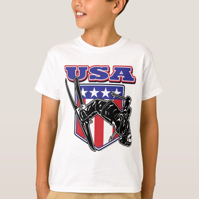 Camiseta Esquí EE.UU. (Anverso)