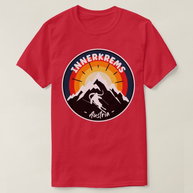 Camiseta Esquí En Innerkrems Austria Vintage (Diseño del anverso)