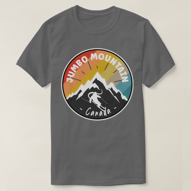 Camiseta Esquí En Jumbo Mountain Canada (Diseño del anverso)
