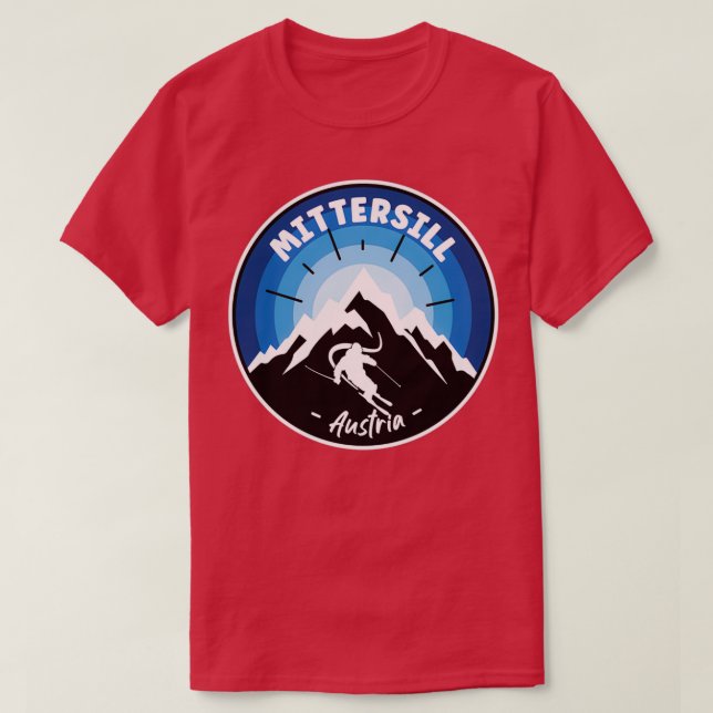 Camiseta Esquí En Mittersill Austria Blue (Diseño del anverso)