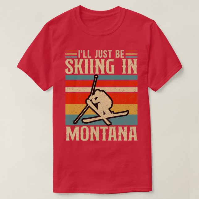 Camiseta Esquí en Montana (Diseño del anverso)