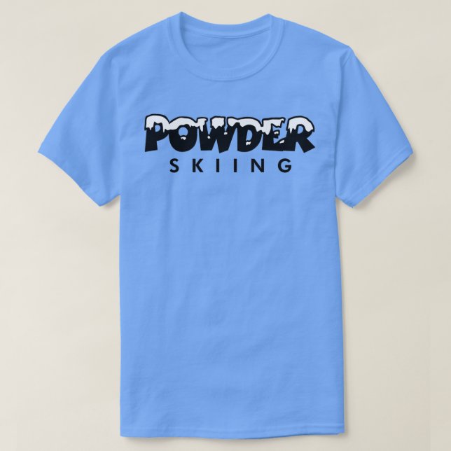 Camiseta Esquí en polvo 2 (Diseño del anverso)
