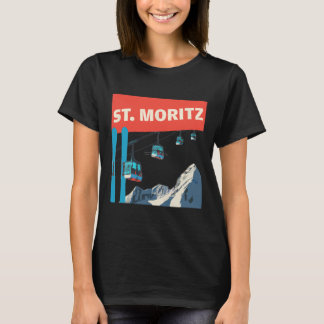 Camiseta Esquí en St. Moritz - Retro St. Moritz Ski