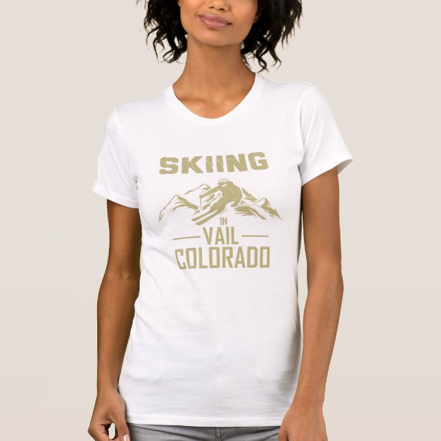 Camiseta Esquí en Vail Colorado (Anverso)