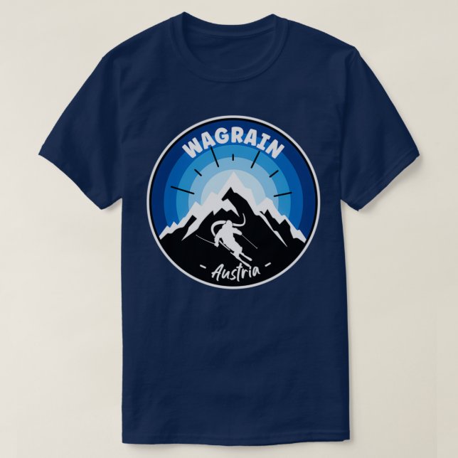 Camiseta Esquí En Wagrain Austria Blue (Diseño del anverso)