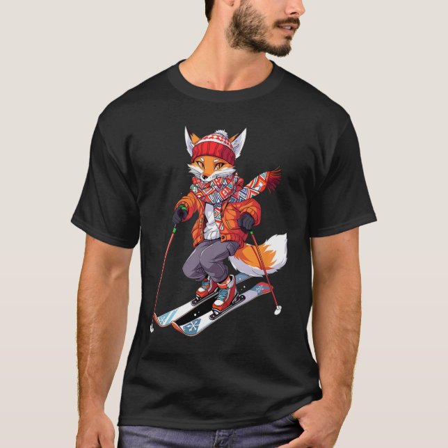 Camiseta Esquí Fox Ski Winter Snow 1 (Anverso)