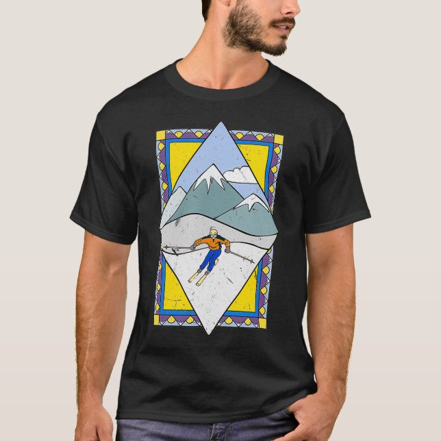 Camiseta Esquí Freeriding Design Ski y Snowboard (Anverso)