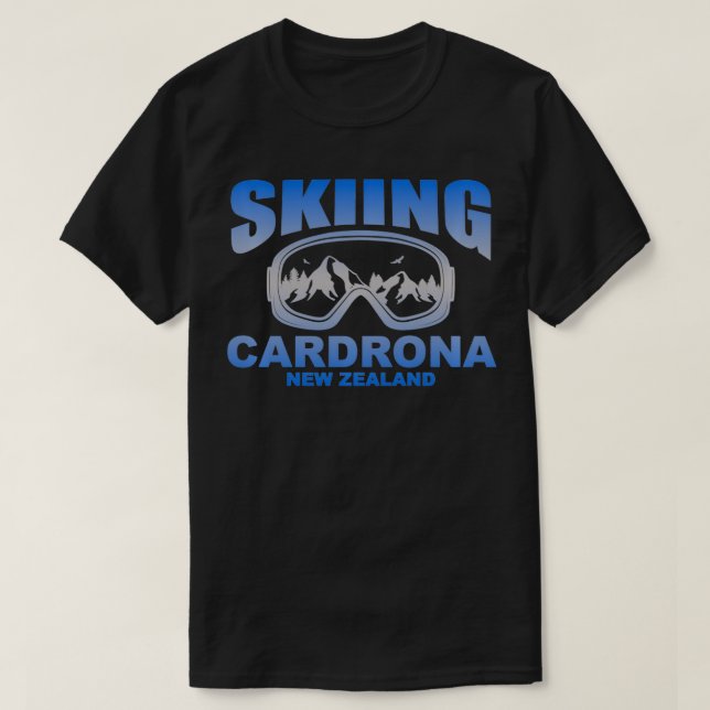 Camiseta Esquí Goggles drona Nueva Zelanda (Diseño del anverso)