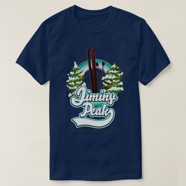 Camiseta Esquí Jiminy Peak Massachusetts (Diseño del anverso)