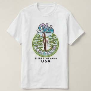 Camiseta Esquí Lake Tahoe Sierra Nevada EE. UU.
