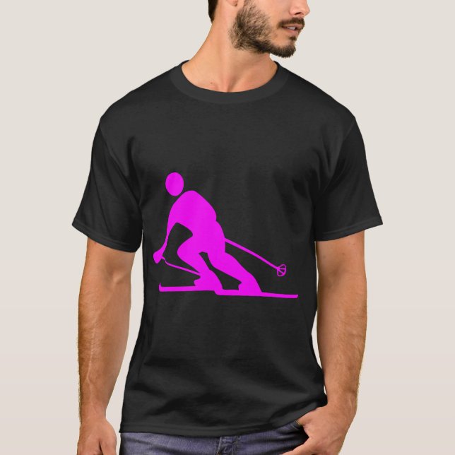 Camiseta Esquí - Magenta (Anverso)