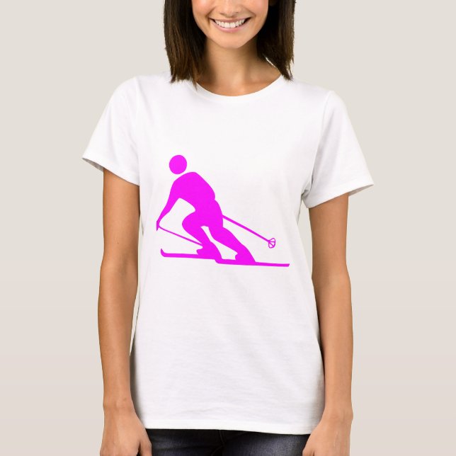 Camiseta Esquí - Magenta (Anverso)