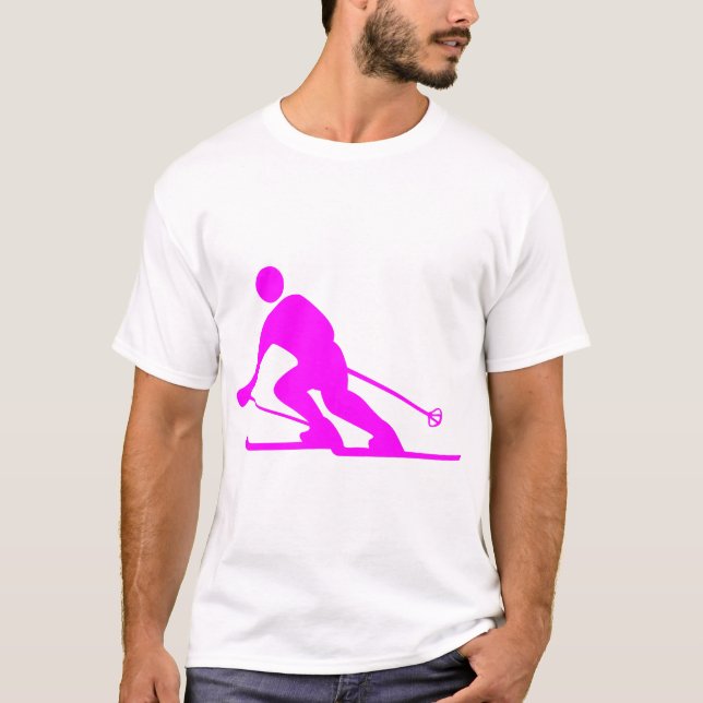 Camiseta Esquí - Magenta (Anverso)