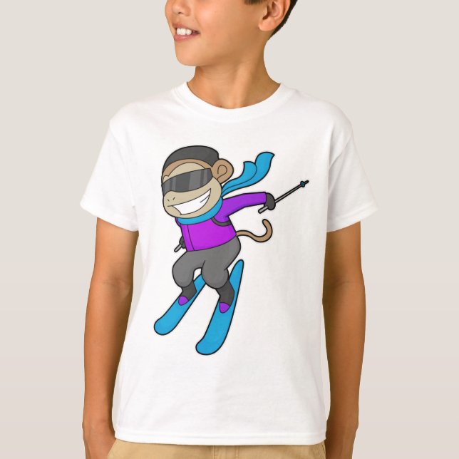 Camiseta Esquí Monkey Skier (Anverso)