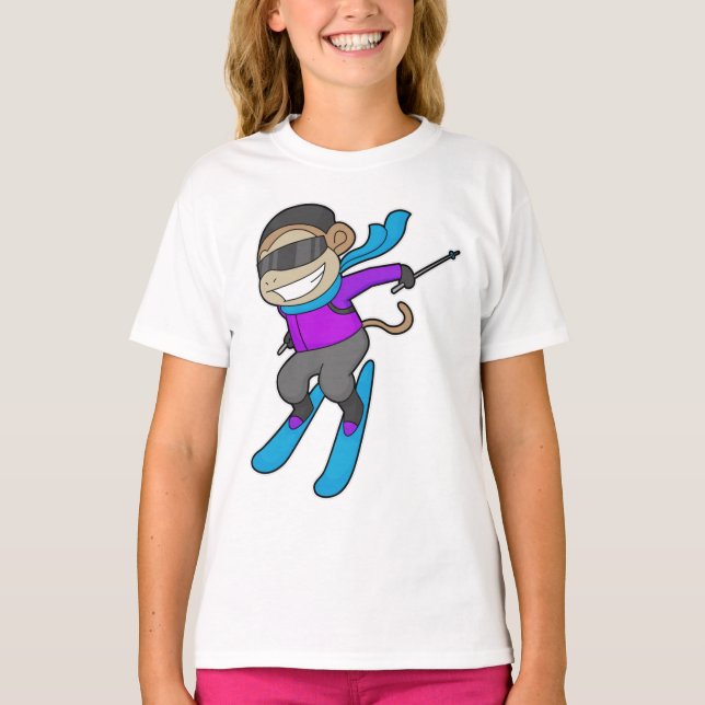 Camiseta Esquí Monkey Skier (Anverso)