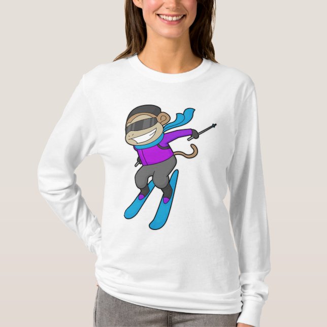 Camiseta Esquí Monkey Skier (Anverso)