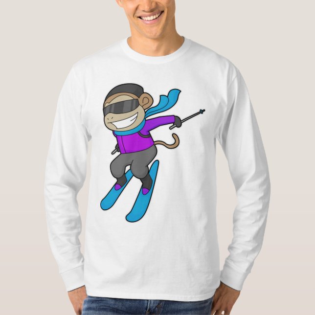 Camiseta Esquí Monkey Skier (Anverso)