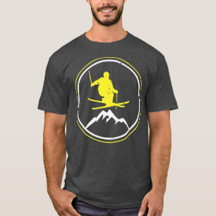 Camiseta Esquí Montañas Piste Regalo Nieve