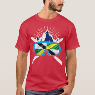Camiseta Esquí Monterey Bandera de California Esquí Inviern
