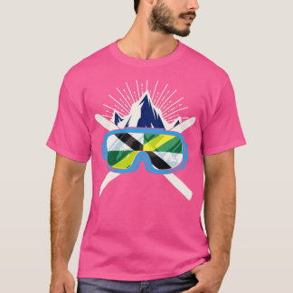 Camiseta Esquí Monterey Bandera de California Esquí Inviern