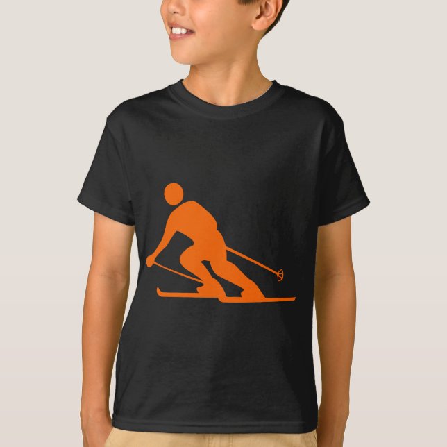 Camiseta Esquí - Naranja (Anverso)