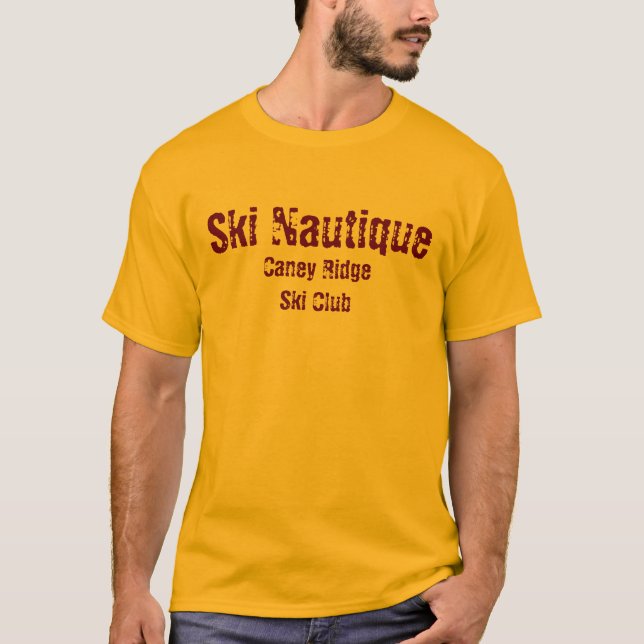 Camiseta Esquí Nautique, club del esquí de Caney Ridge (Anverso)