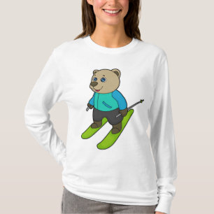 Camiseta Esquí para esquiador de oso