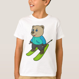 Camiseta Esquí para esquiador de oso